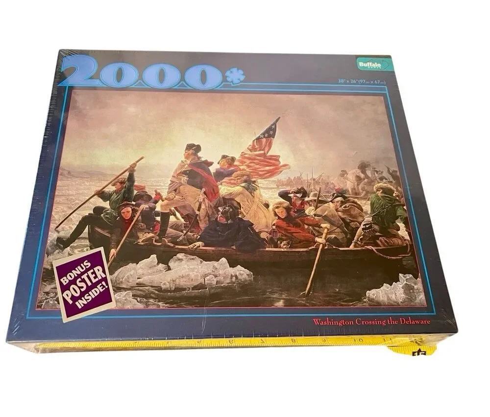 New Sealed Buffalo Games 2000 Piece Jigsaw Puzzle Washington Crossing The Delawa